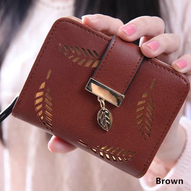 Hollowed Leaves Pattern Wallet