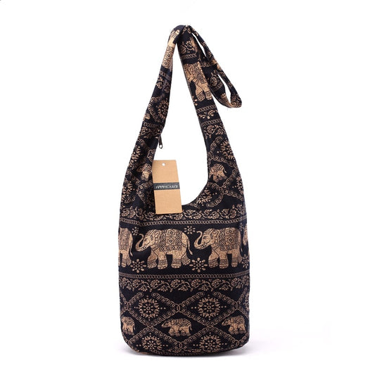 Vintage Bohemian Cotton Shoulder Bag for Women