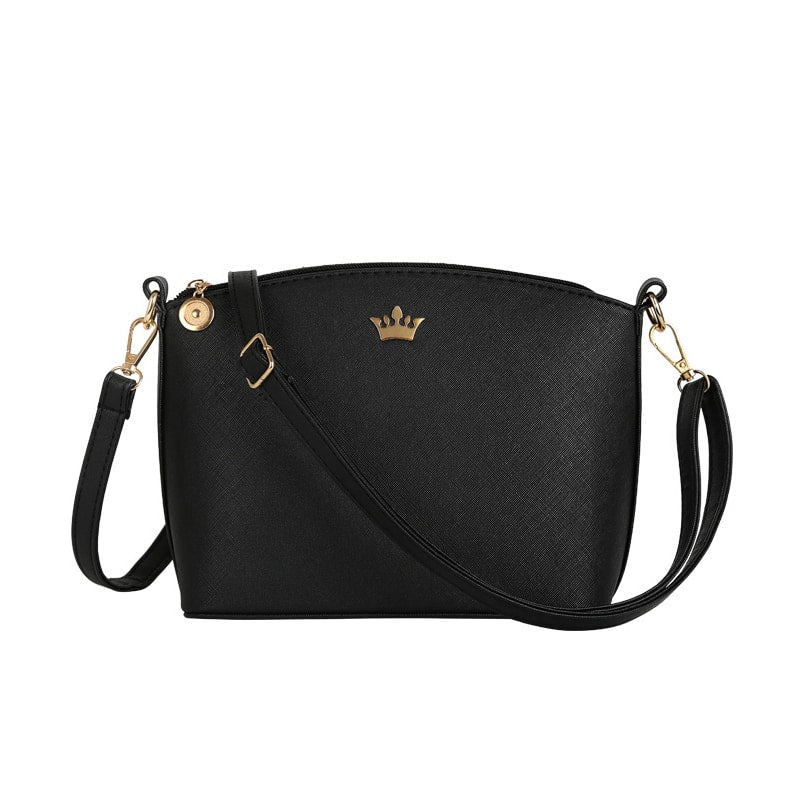 Solid Color Hard Crossbody Bag