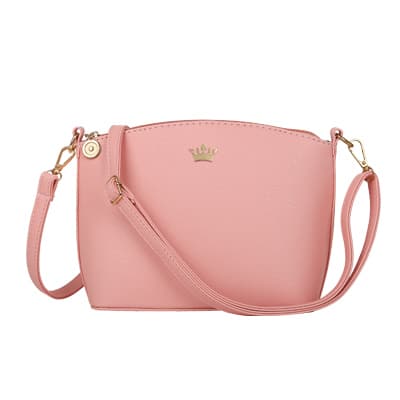 Solid Color Hard Crossbody Bag