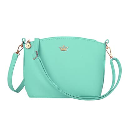 Solid Color Hard Crossbody Bag