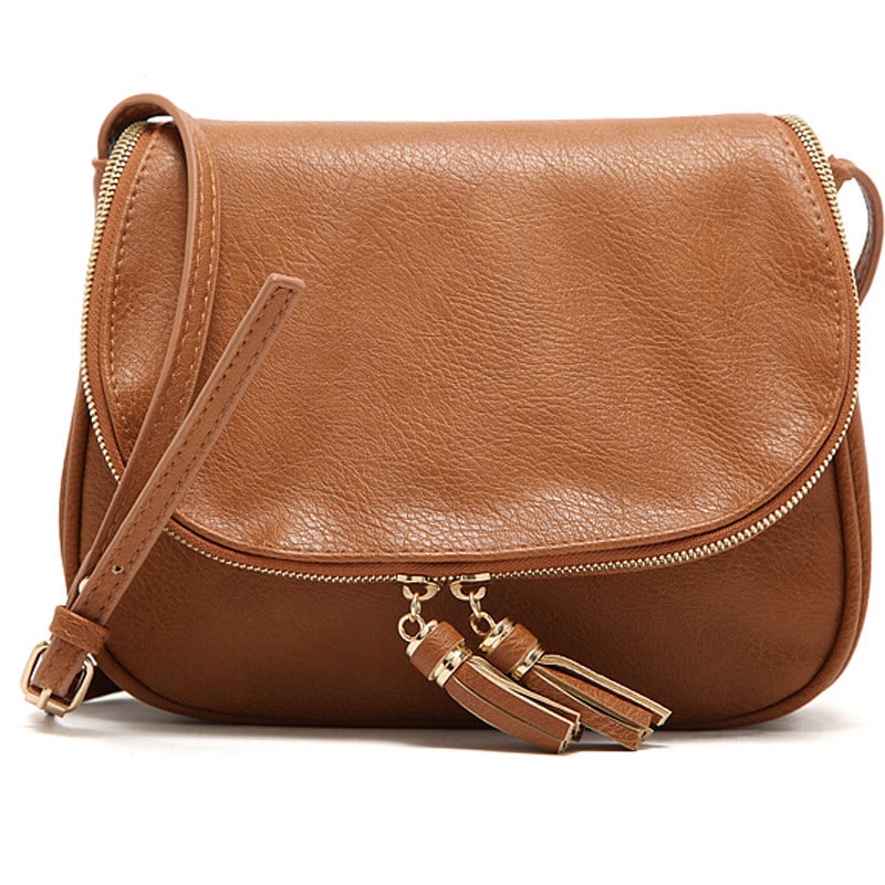 Crossbody Bag with Tassels