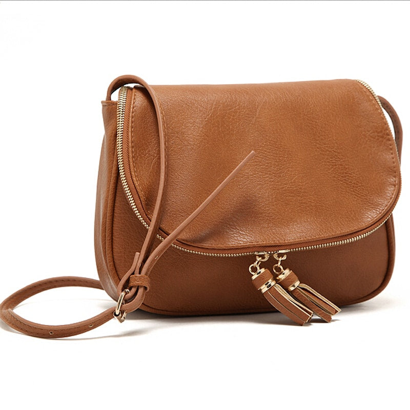 Crossbody Bag with Tassels