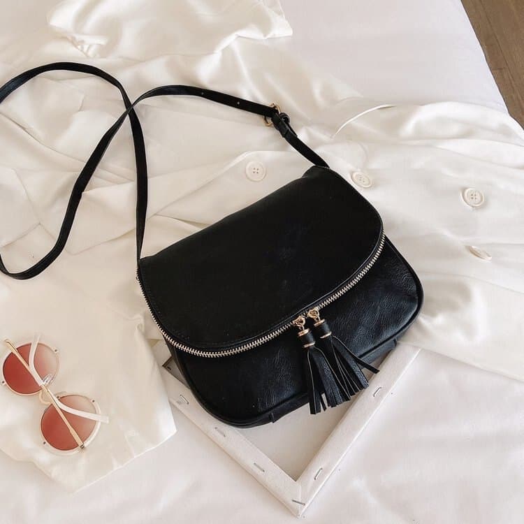 Crossbody Bag with Tassels