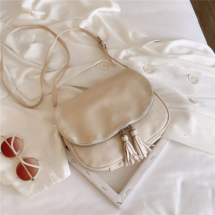 Crossbody Bag with Tassels