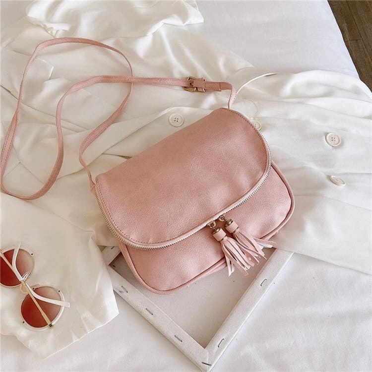 Crossbody Bag with Tassels