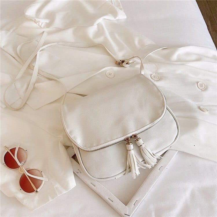 Crossbody Bag with Tassels