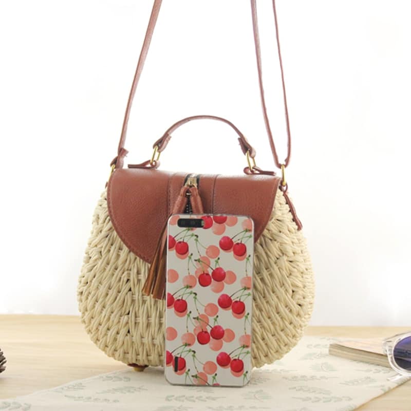 Boho Straw Crossbody Bag