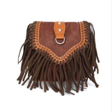 Bohemian Tassels Decorated Crossdody Bag