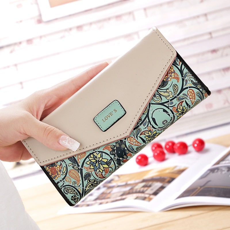Floral Printed Wallet