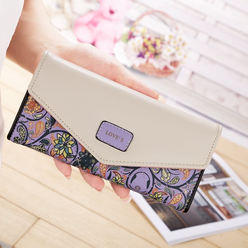Floral Printed Wallet