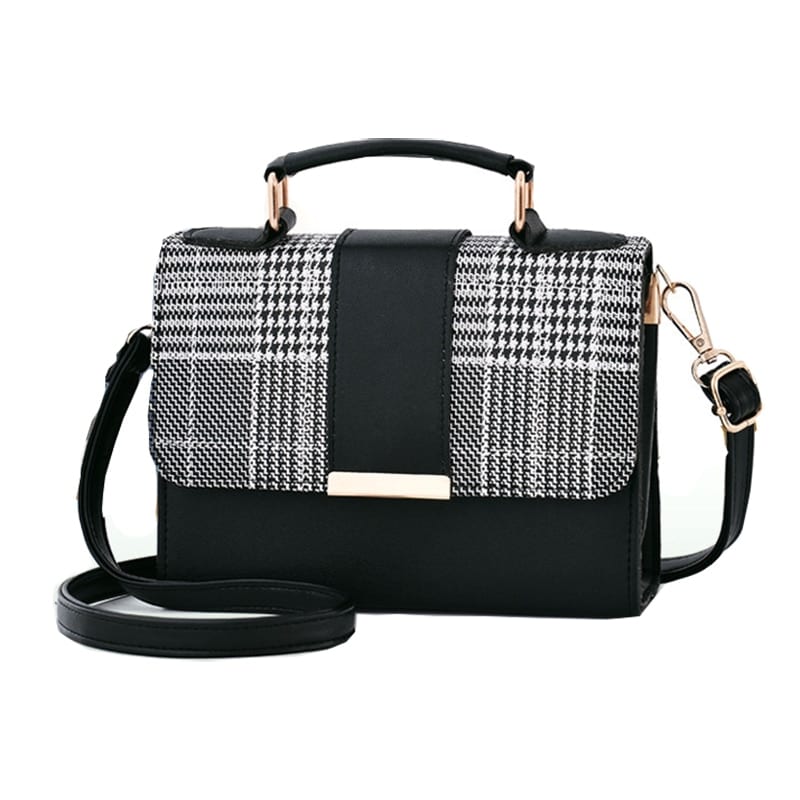 Plaid Pattern Mini Handbag