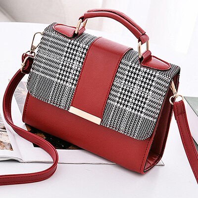 Plaid Pattern Mini Handbag