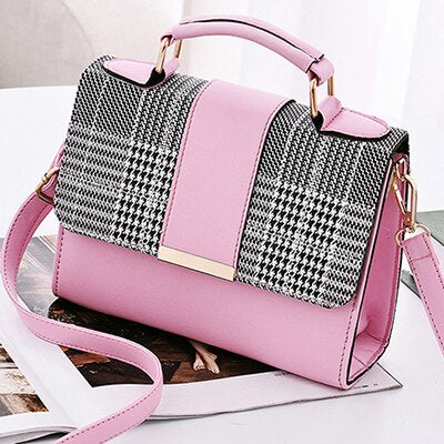 Plaid Pattern Mini Handbag