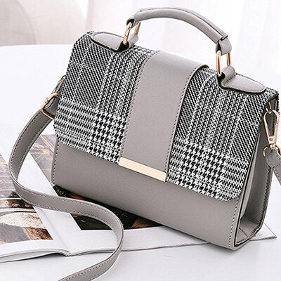 Plaid Pattern Mini Handbag