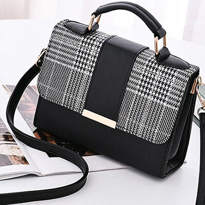 Plaid Pattern Mini Handbag