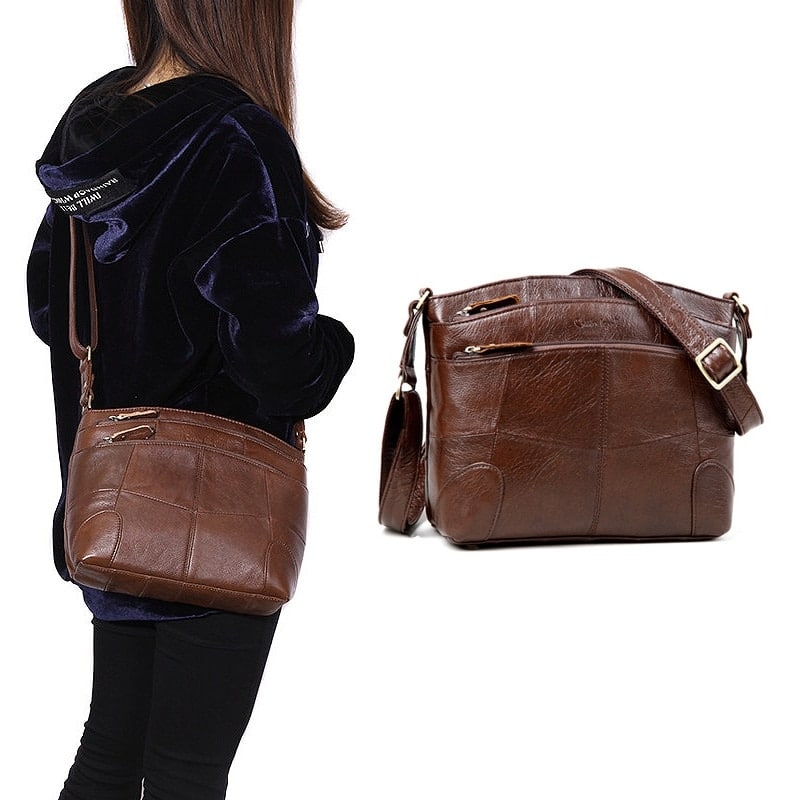 Large Capacity Leather Shoulder Bag
