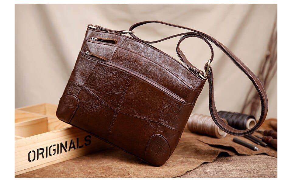 Large Capacity Leather Shoulder Bag