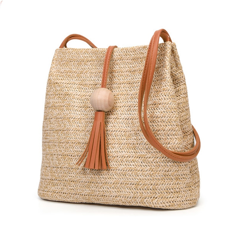 Boho Straw Crossbody Bag