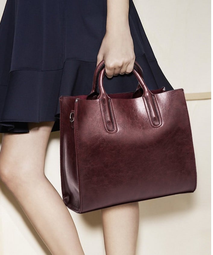 Oil Eco-Leather Tote Bag