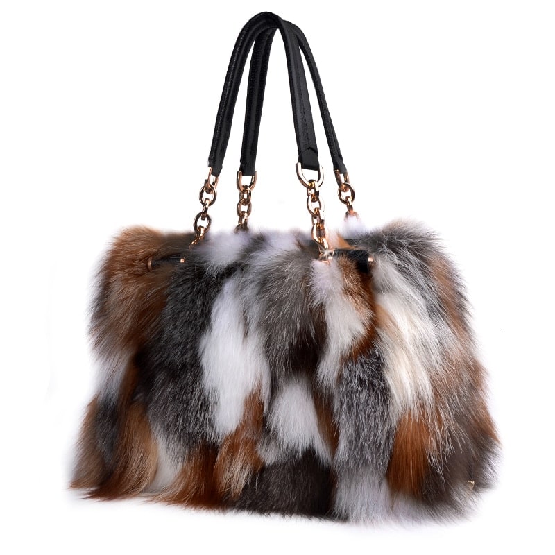 Fox Fur Tote Bag