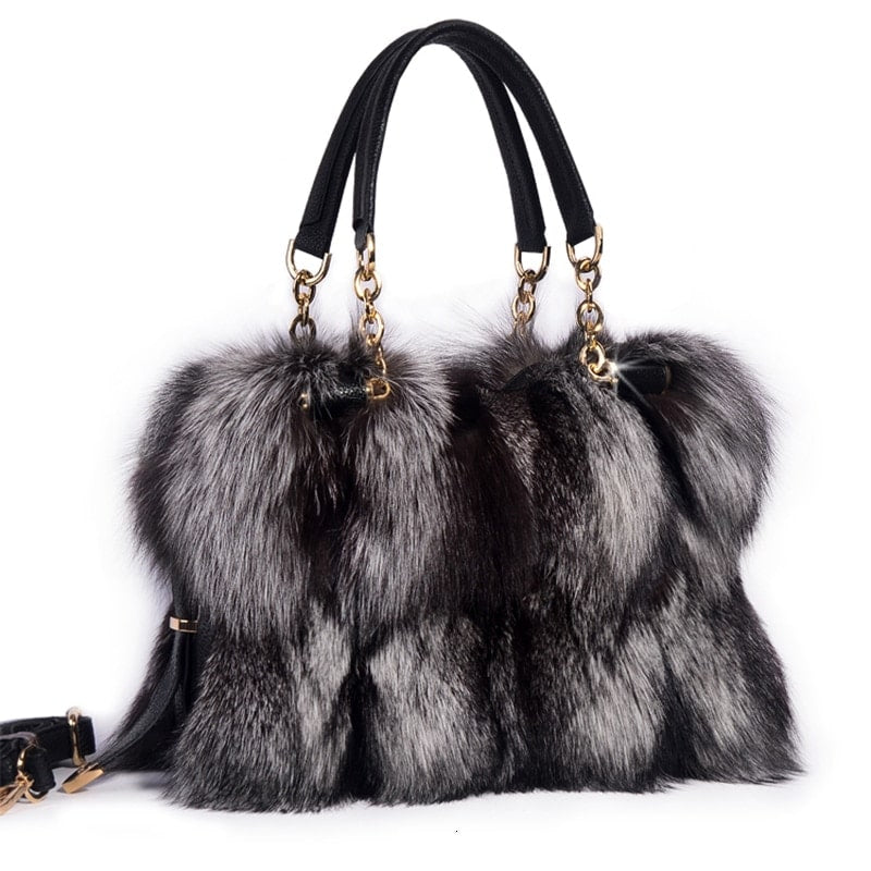 Fox Fur Tote Bag