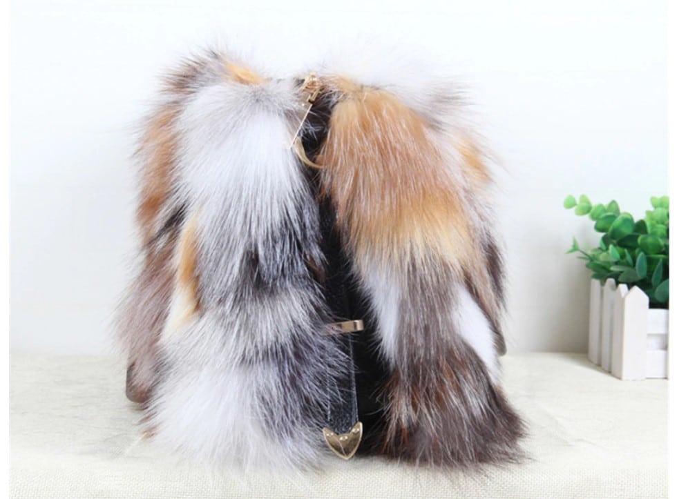 Fox Fur Tote Bag