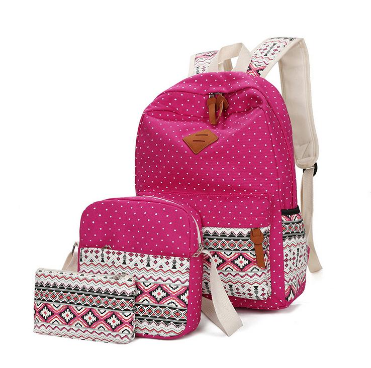 Boho Printed Bags 3 pcs Set