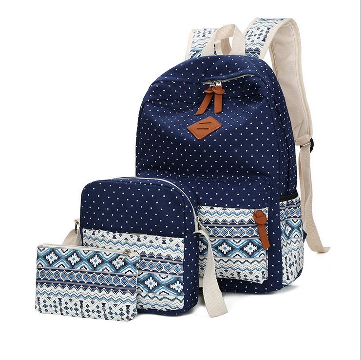 Boho Printed Bags 3 pcs Set