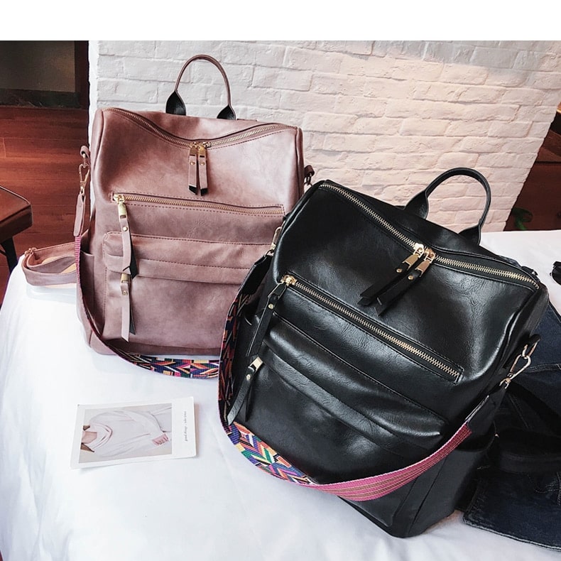 Anti-Theft Vintage Backpack