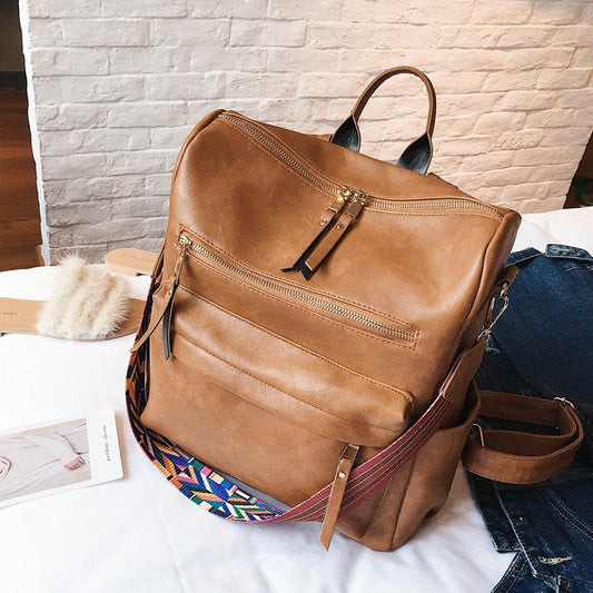 Anti-Theft Vintage Backpack