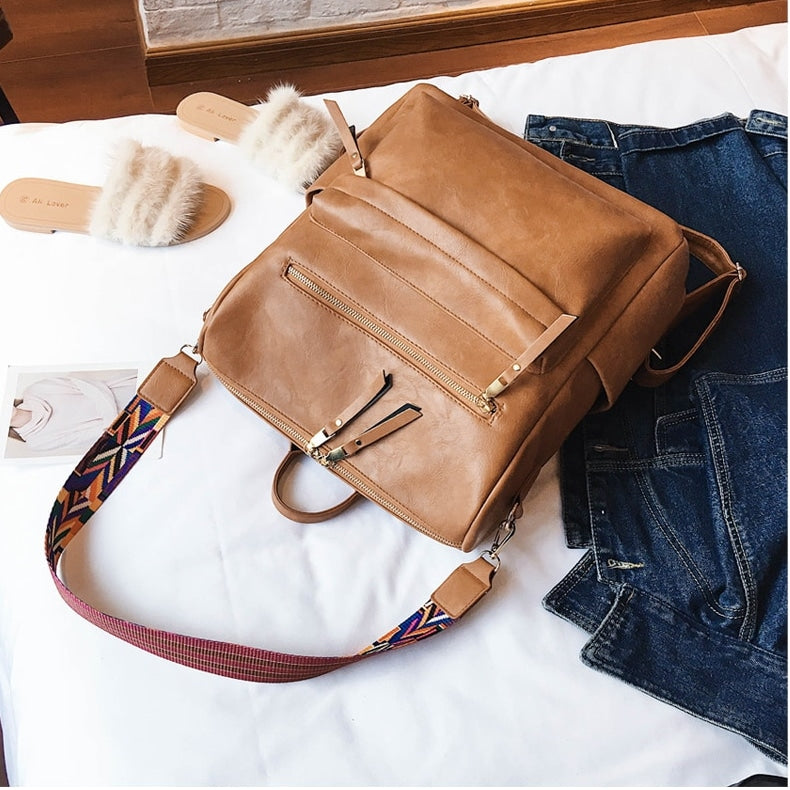 Anti-Theft Vintage Backpack