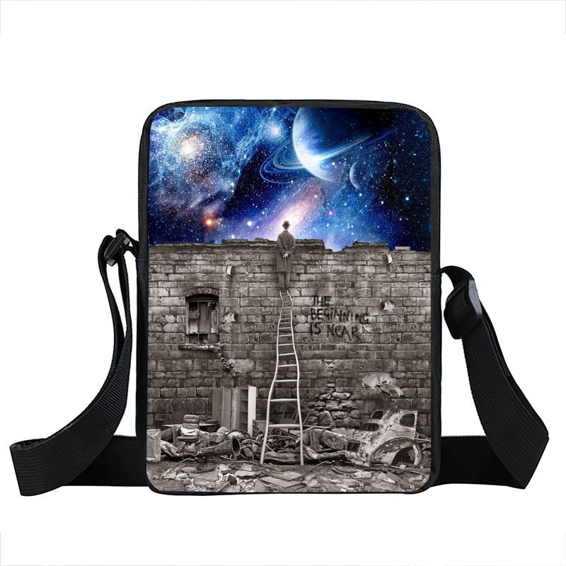 Starry Sky and Space Printed Crossbody Bags