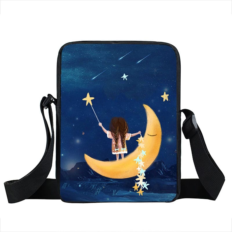 Starry Sky and Space Printed Crossbody Bags