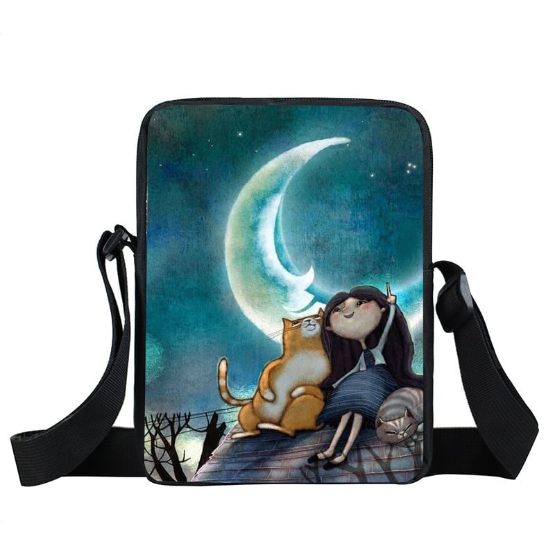Starry Sky and Space Printed Crossbody Bags