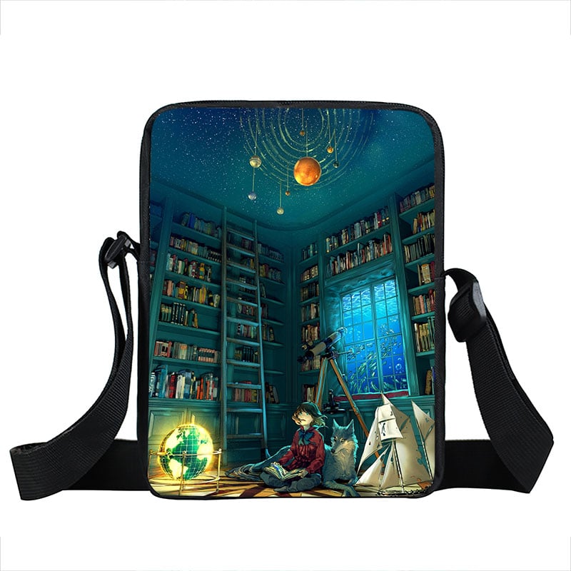 Starry Sky and Space Printed Crossbody Bags