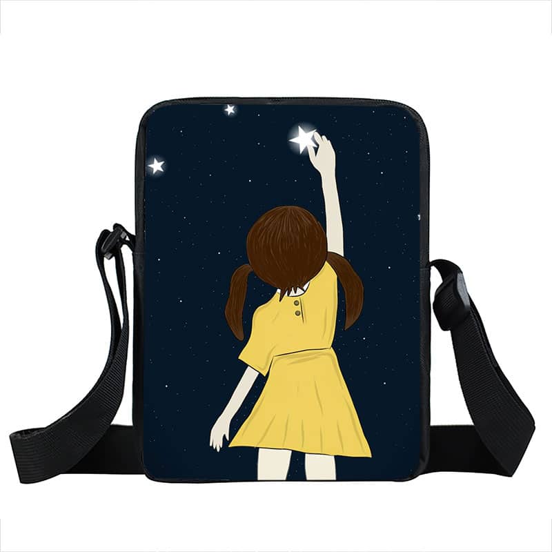 Starry Sky and Space Printed Crossbody Bags