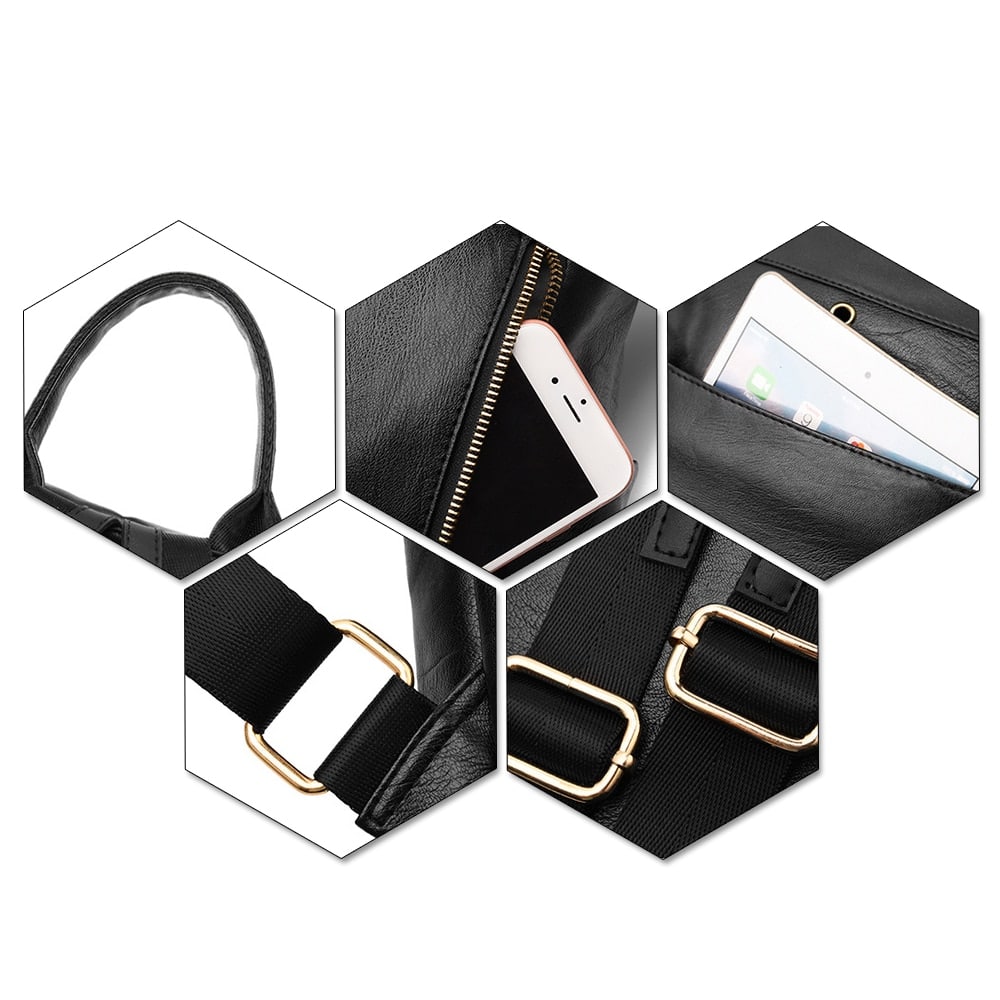 Fashion Style Compact Leather Backpack