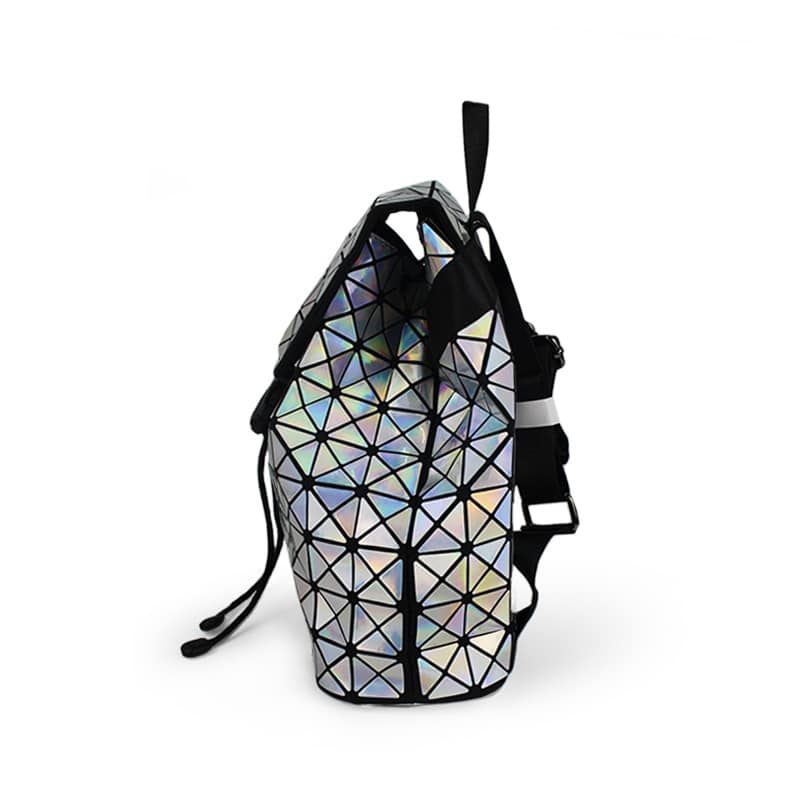 Geometric Style Holographic Mosaic Backpack