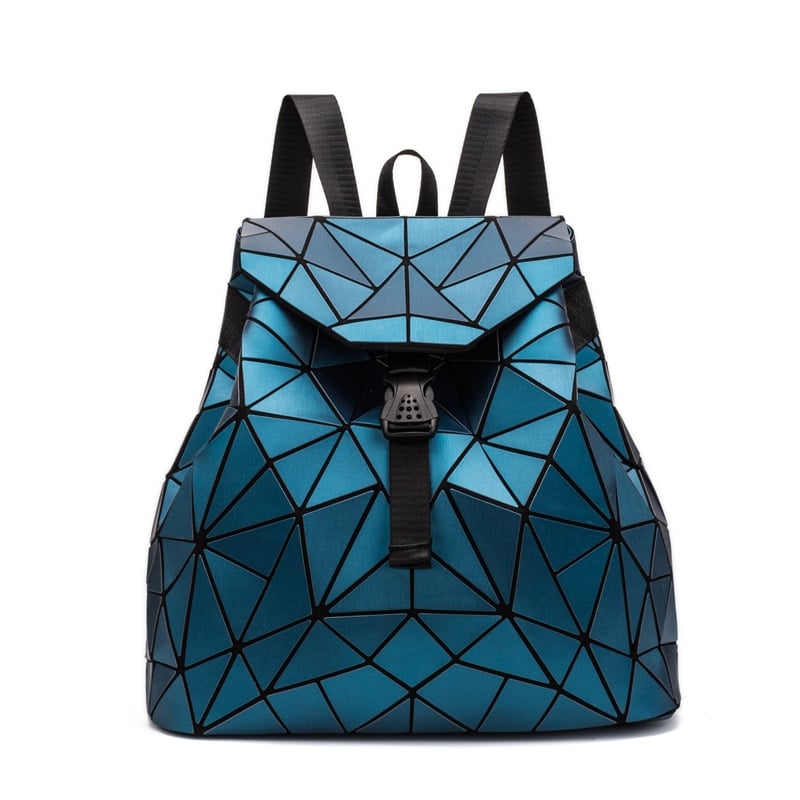 Geometric Style Holographic Mosaic Backpack