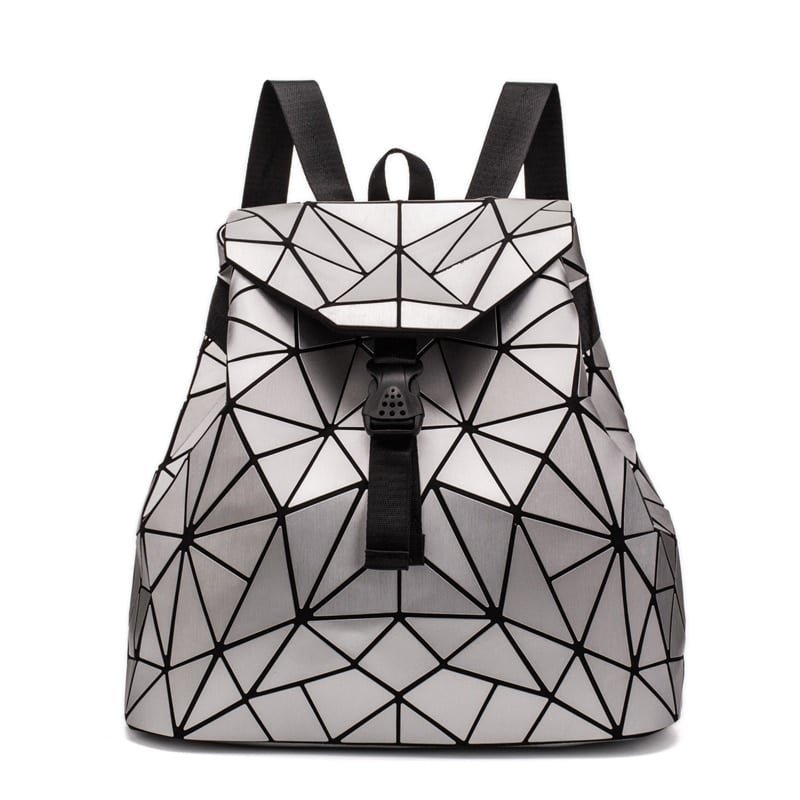 Geometric Style Holographic Mosaic Backpack