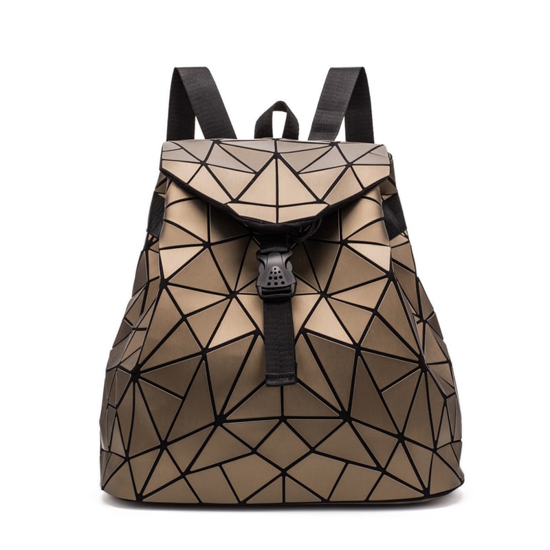 Geometric Style Holographic Mosaic Backpack