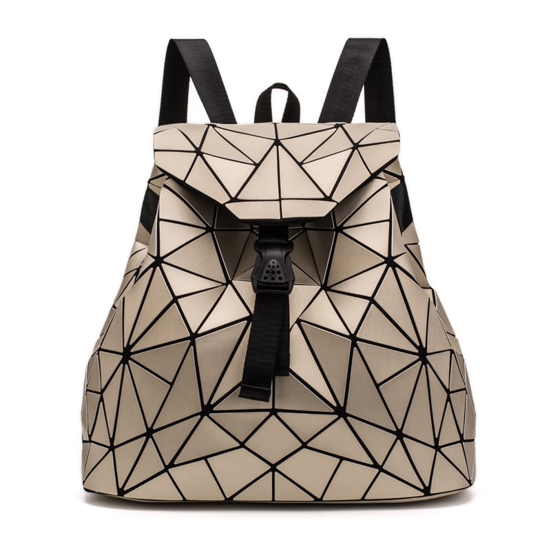 Geometric Style Holographic Mosaic Backpack
