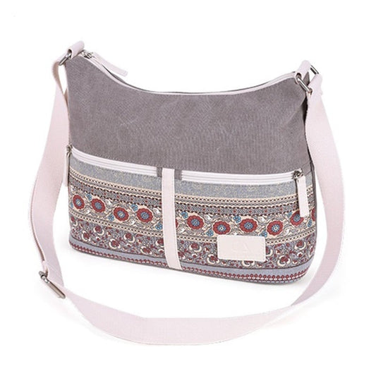 Bohemian Canvas Crossbody Bag