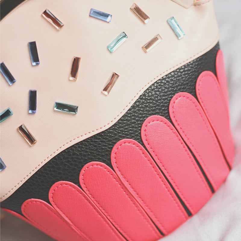 Kawaii Fashion Pink Cake Shoulder Bags