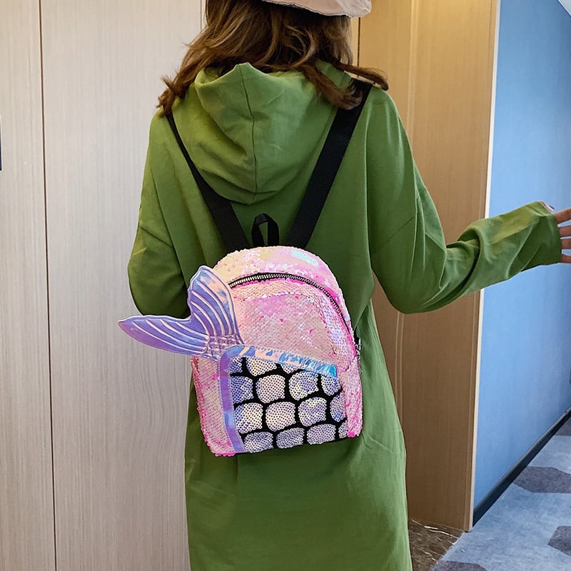 Mermaid Tail Backpack for Girls