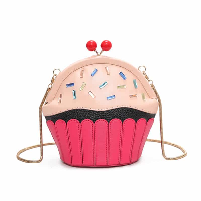 Kawaii Fashion Pink Cake Shoulder Bags