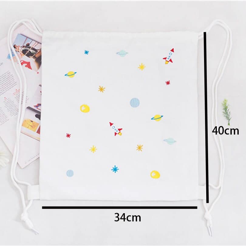 Softback Prined Drawstring Backpack