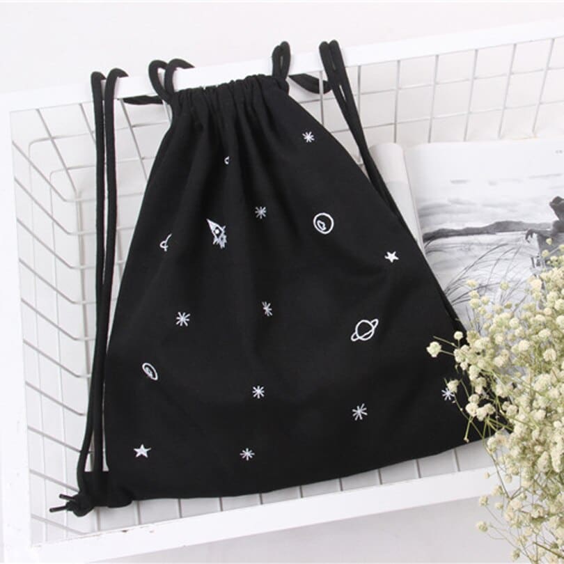 Softback Prined Drawstring Backpack