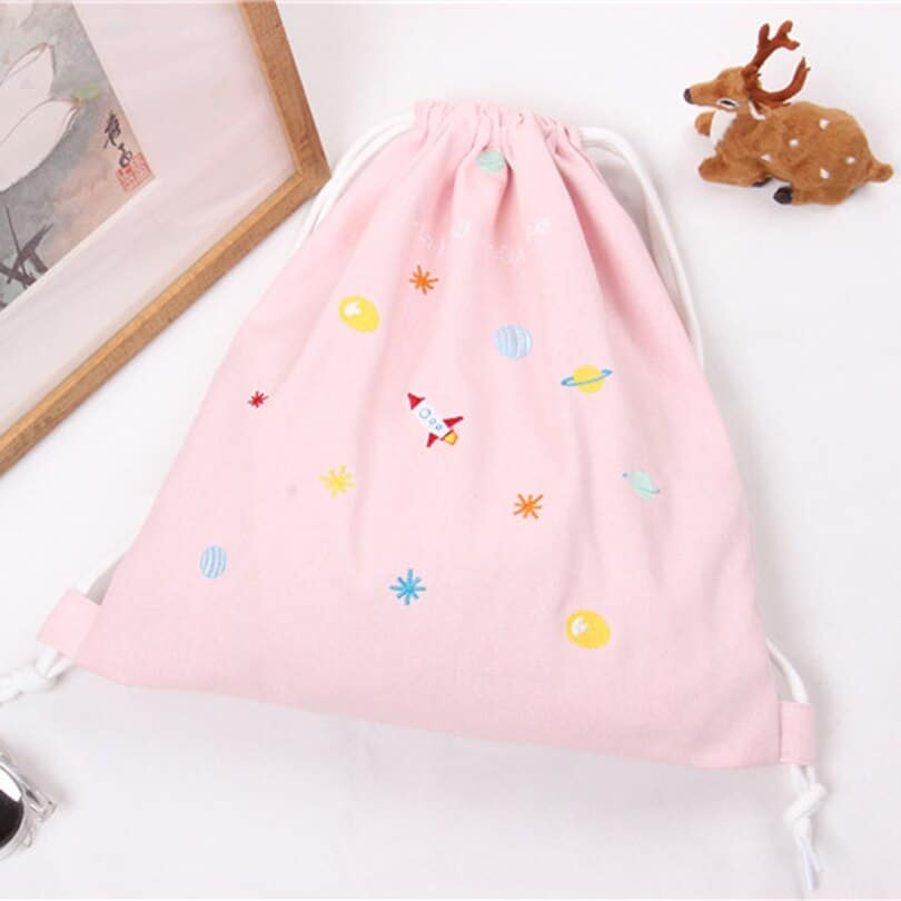 Softback Prined Drawstring Backpack